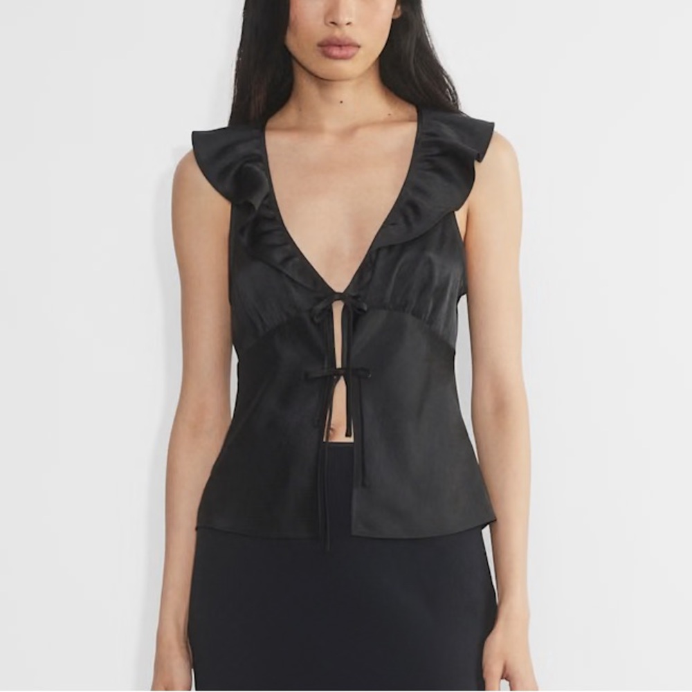 Aritzia Tonka Satin Blouse